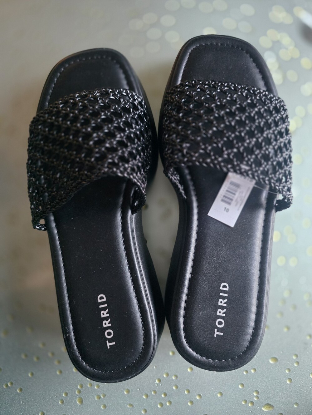 Torrid Black Slide Sandals